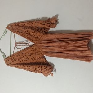 Free People Bella eyelet lace dress